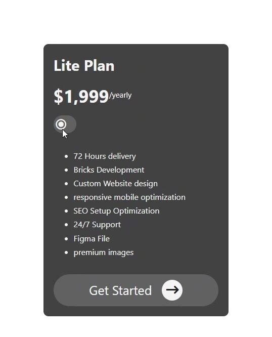 Bricks Builder Toggle Switch